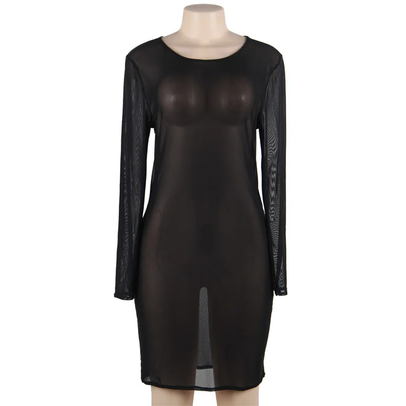 Robe transparente grande taille – Robe résille sensuelle 🔥 2 Robe transparente grande taille