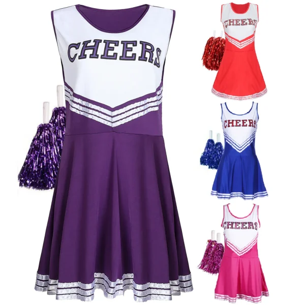 Déguisement pompom girl adulte