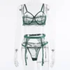 Ensemble lingerie vert