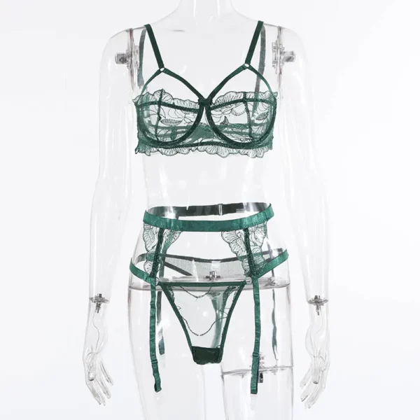 Ensemble lingerie vert