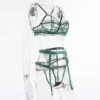 Ensemble lingerie vert