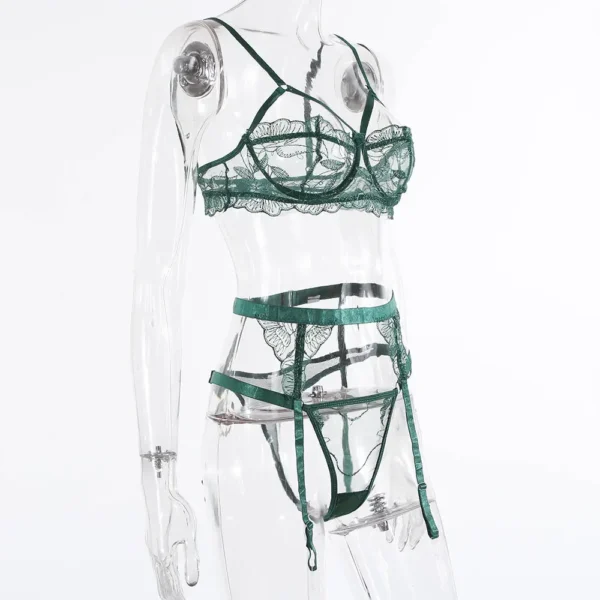 Ensemble lingerie vert