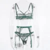 Ensemble lingerie vert