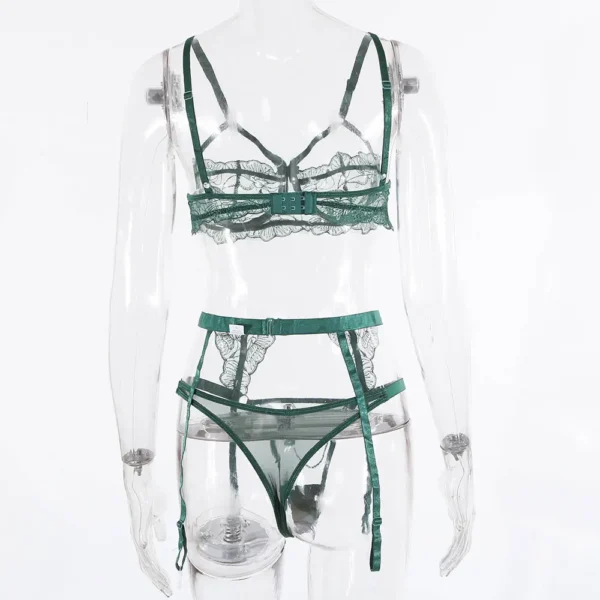 Ensemble lingerie vert