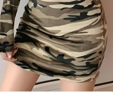 Robe Moulante Camouflage - La Guerrière Urbaine Sexy 🎖️ 3 Robe moulante camouflage