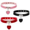 Collier ras du cou avec pendentif cœur