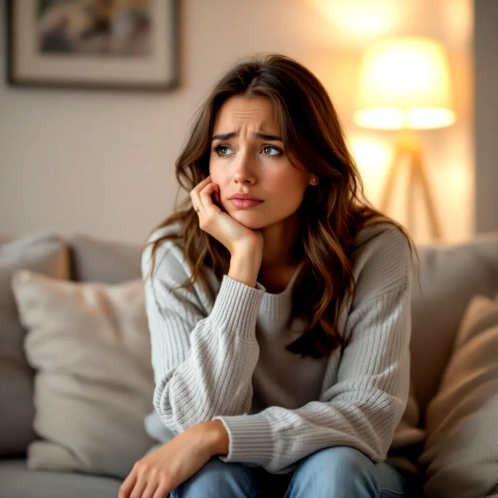 Comprendre la routine 2 Femme triste essayant de comprendre la routine dans son couple et ce qu'elle doit faire pour pimenter sa vie de couple