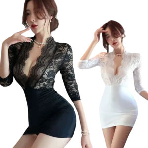 Robe courte moulante de secrétaire