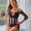 Robe maille ajourée