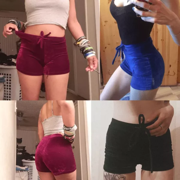 short en velours