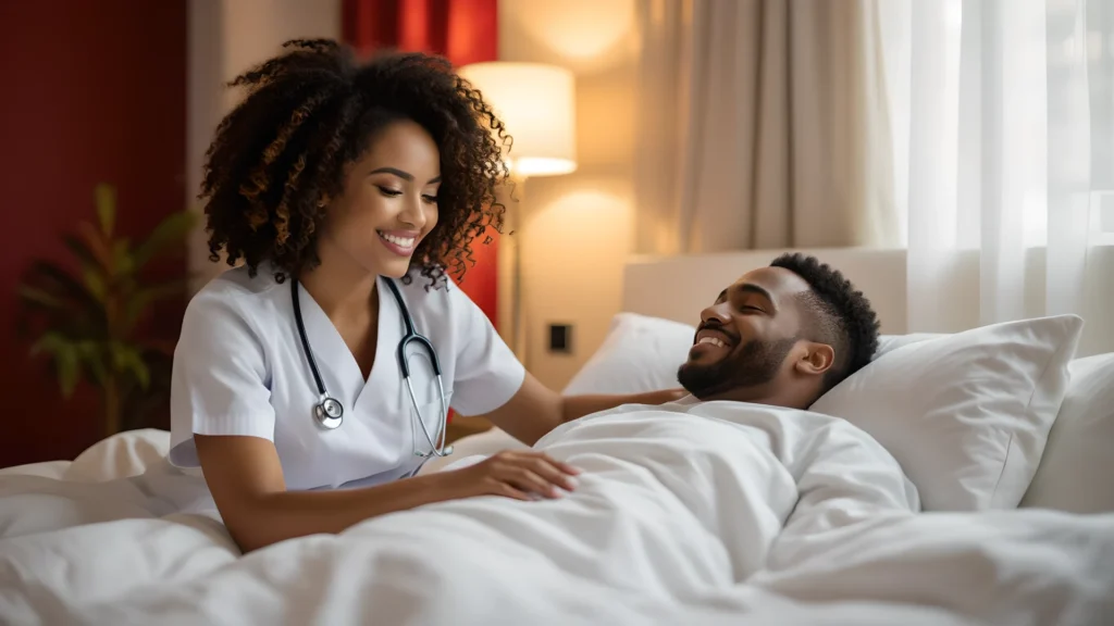 Place des Fantasmes 6 Un couple qui souhaite qui explorer ses fantasmes et qui teste le jeu de rôle de l'infirmière